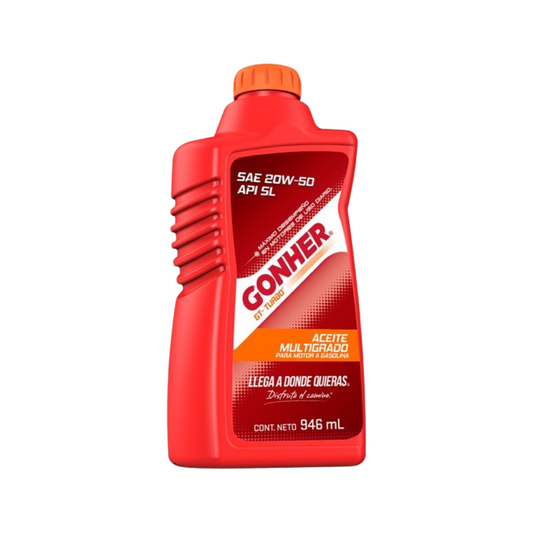 Aceite Multigrado 20w50 API SL 946 mL Gonher