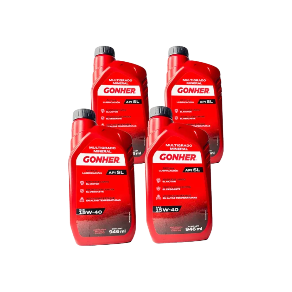 Kit De Afinación Jetta A4 Mk4 2000 Al 2010 2.0L 15w40 B/Ghoner