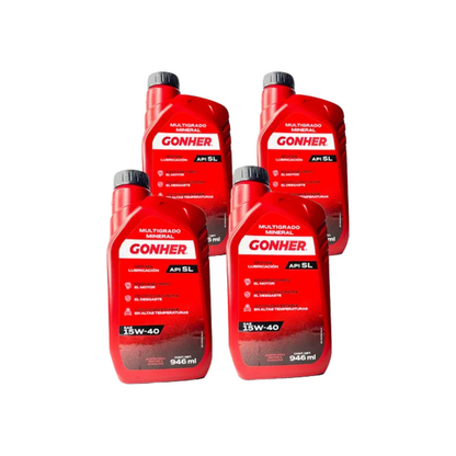 Kit De Afinación Jetta A4 Mk4 2000 Al 2010 2.0L 15w40 B/Ghoner
