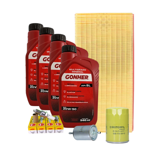 Kit De Afinación Jetta A4 Mk4 2000 Al 2010 2.0 Gonher 20w50