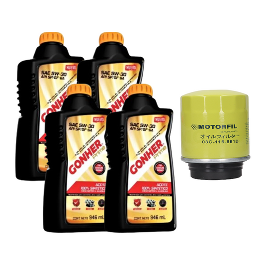 Kit Cambio De Aceite Vento 2014 Al 2021 1.6 Gonher 5w30