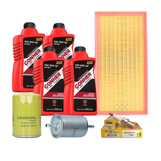 Kit De Afinación Jetta A4 Mk4 2000 Al 2010 2.0 Gonher 15w40b/plati