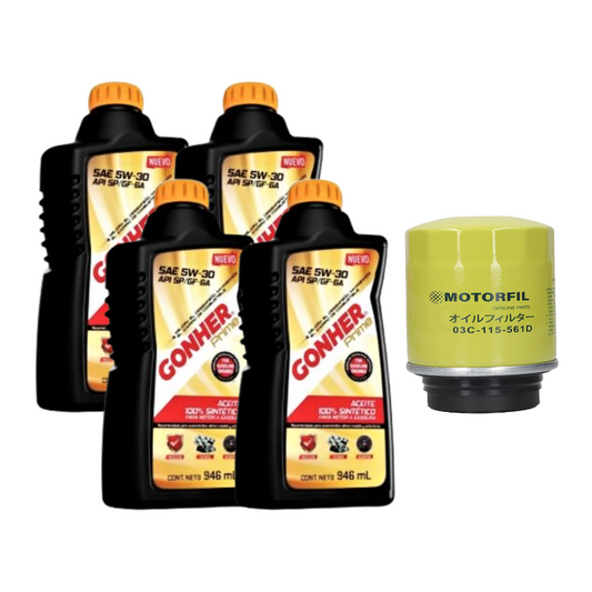 Kit Cambio De Aceite Polo 2015 Al 2017 1.6 Gonher 5w30
