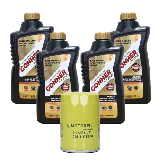 Kit Cambio De Aceite Atlantic 1981 Al 1987 1.7 Gonher 5w30