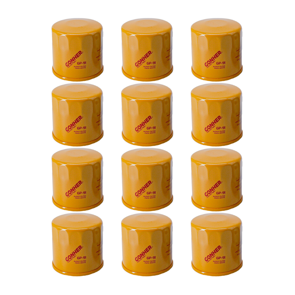 Filtros De Aceite Gp-91 Gonher 12pz Mayoreo