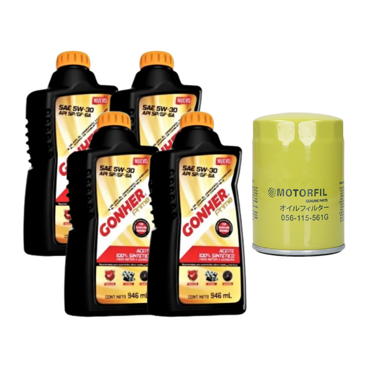 Kit Cambio De Aceite Sharan 2002 Al 2008 1.8t Gonher 5w30