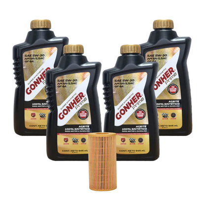 Kit Cambio De Aceite Bora 2006 Al 2010 2.5 Gonher 5w30