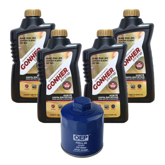 Kit Cambio De Aceite Crossfox 2007 Al 2016 1.6  Gonher 5w30