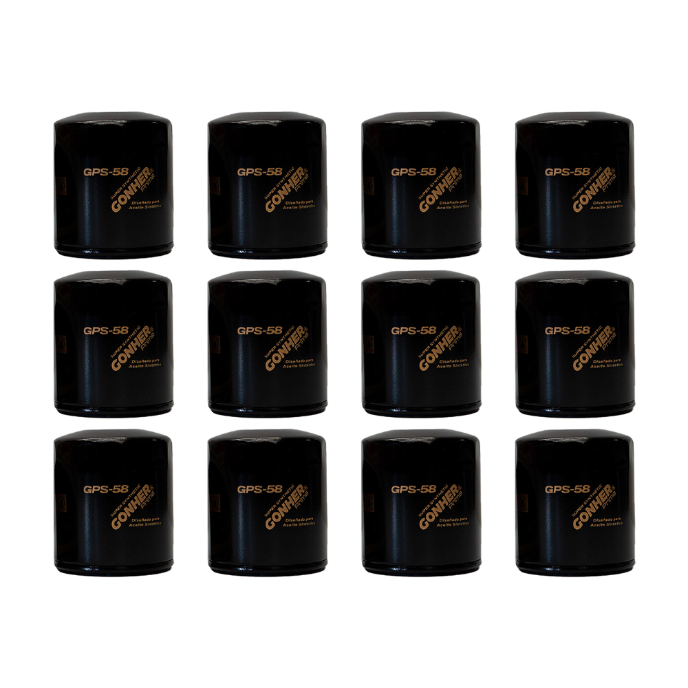 Filtros De Aceite Gps-58 Gonher 12pz Mayoreo