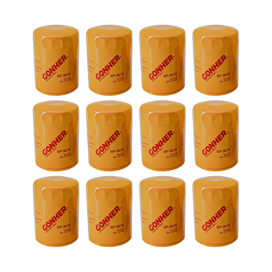 Filtros De Aceite Gp-3675 Gonher 12pz Mayoreo