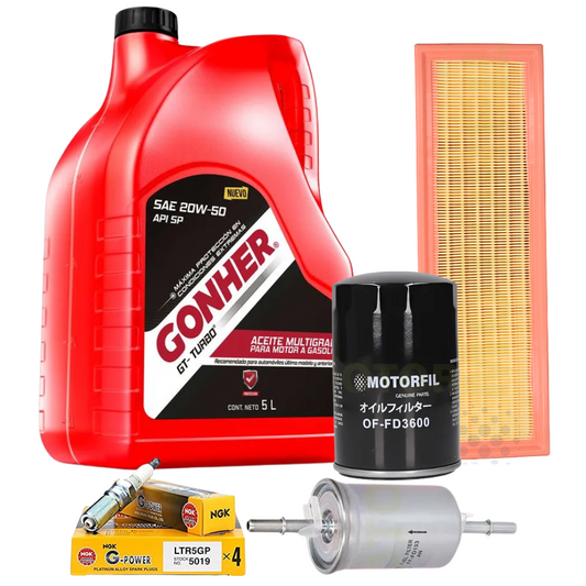 Kit Afinacion Ford Fiesta 2003-2010 1.6 Gonher B/platino 5lt