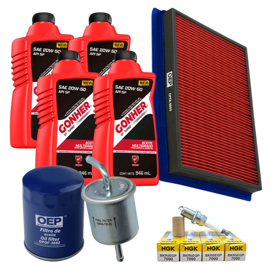 Kit De Afinacion Tsuru Iii 1995 Al 2008 1.6l Gonher B/platin