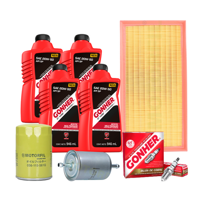 Kit De Afinación Jetta A4 Mk4 2000 Al 2010 2.0 Bujía Gonher 20w50