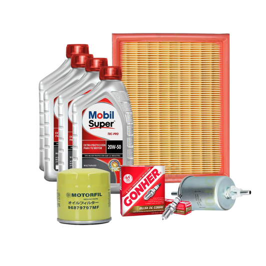 Kit Afinación Chevy Pick Up 1994 - 2003 1.4 1.6 20w50 Mobil B/GHONER