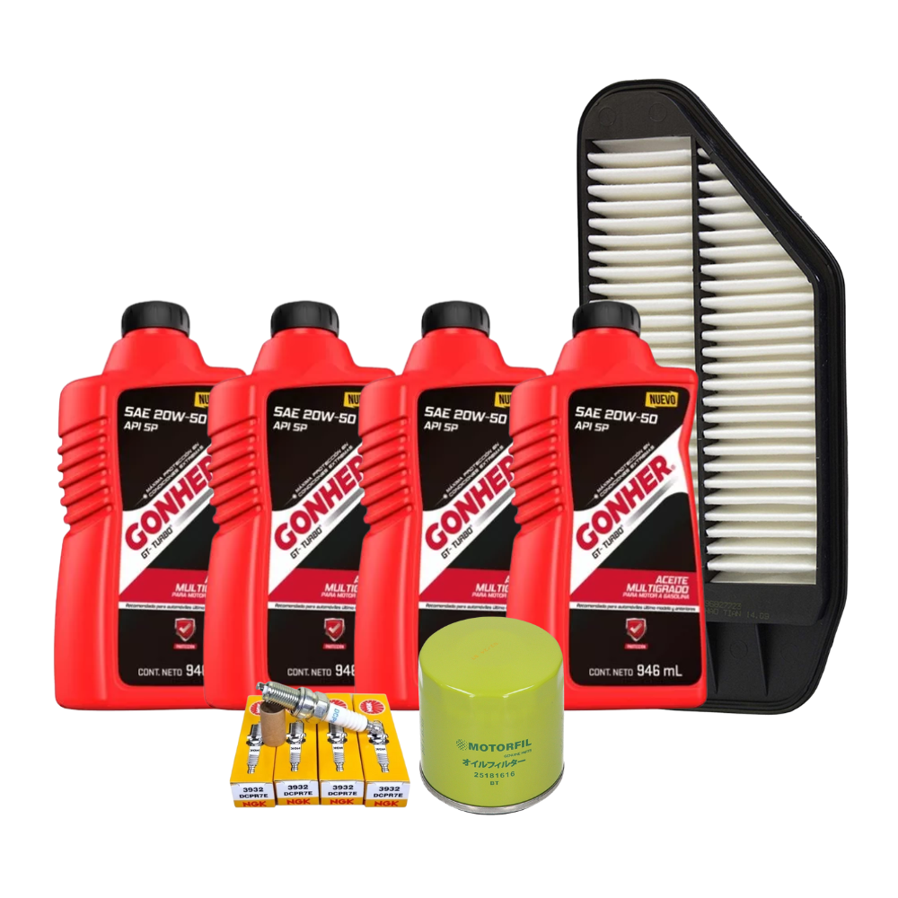 Kit Afinación Spark 2011-2018 1.2 20w50 Bujia Platino