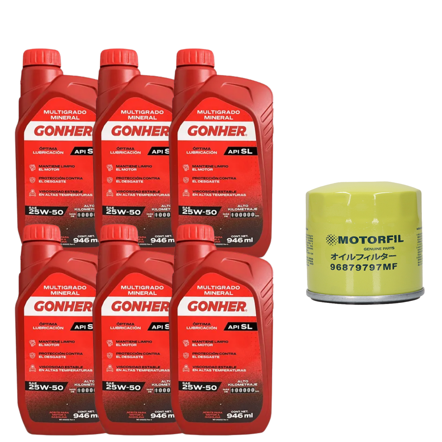 Cambio Aceite Blazer 1997 Al 2005 4.3 25w50 Alto Km Gonher