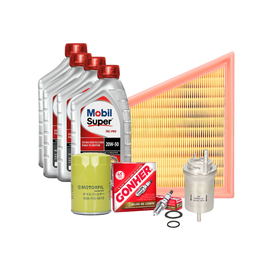 Kit De Afinación Seat Ibiza 2003 Al 2007 2.0l 20w50 4l Mobil B/GHONER
