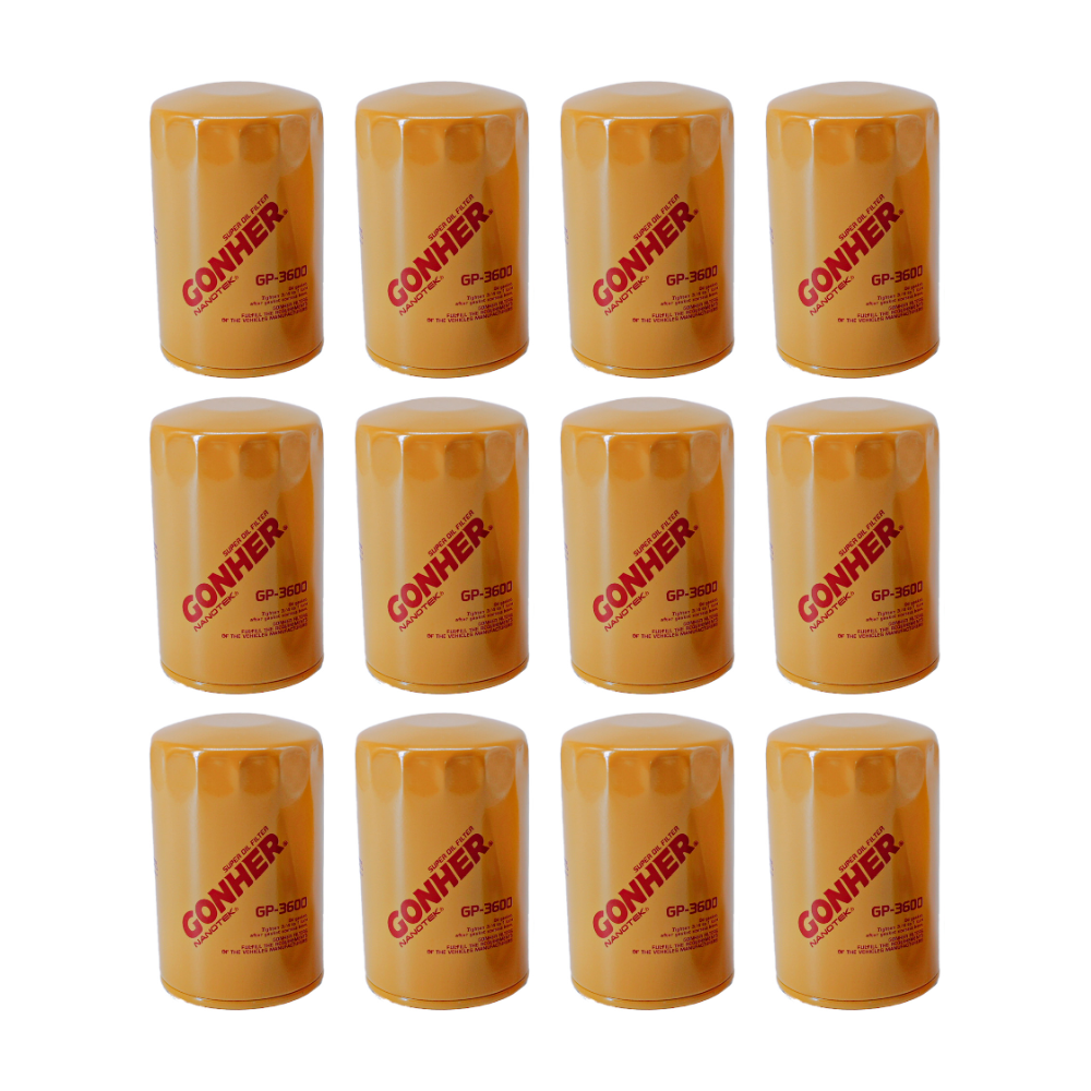 Filtros De Aceite Gp-3600 Gonher 12pz Mayoreo