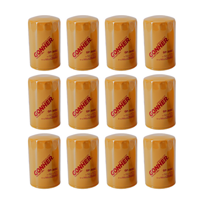 Filtros De Aceite Gp-3600 Gonher 12pz Mayoreo
