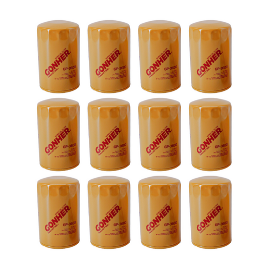 Filtros De Aceite Gp-3600 Gonher 12pz Mayoreo