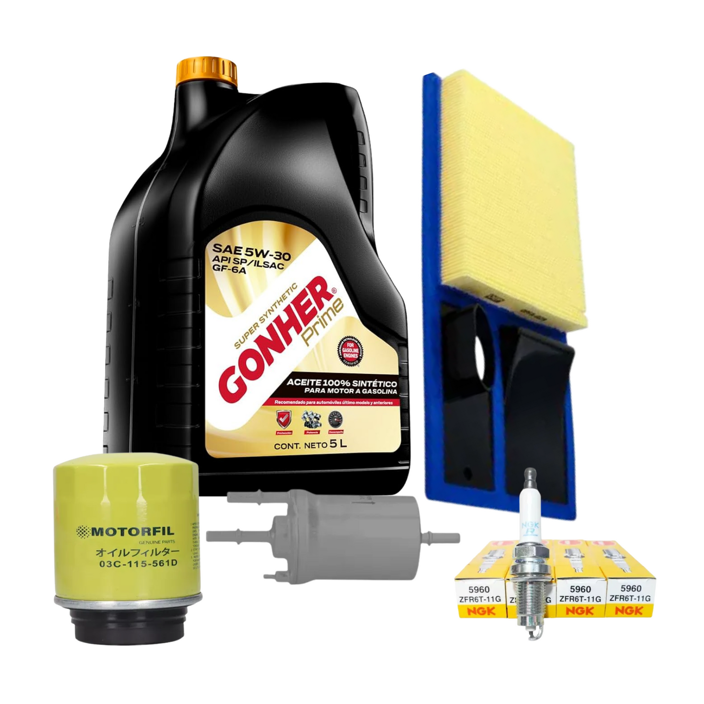 Kit De Afinación Vento 2014 Al 2021 1.6 Aceite Gonher 5w30
