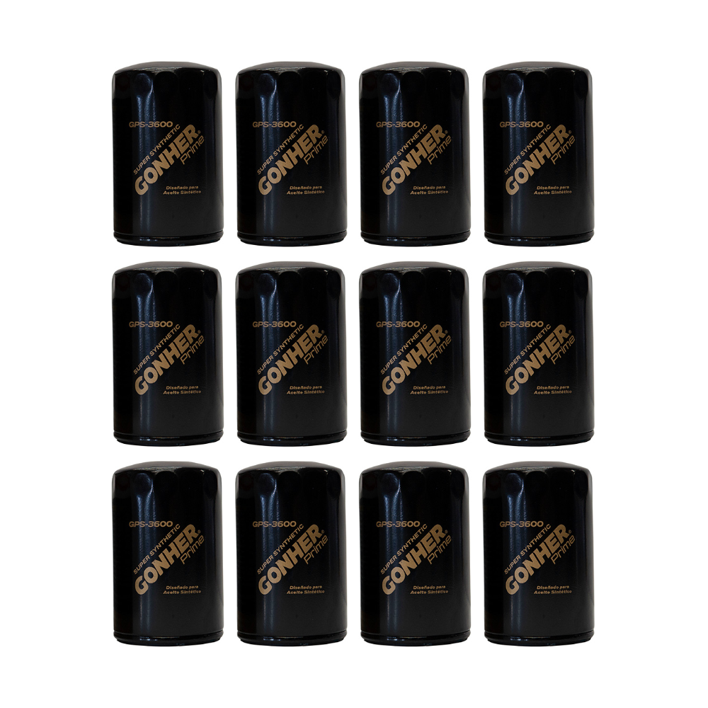 Filtros De Aceite Gps-3600 Gonher 12pz Mayoreo