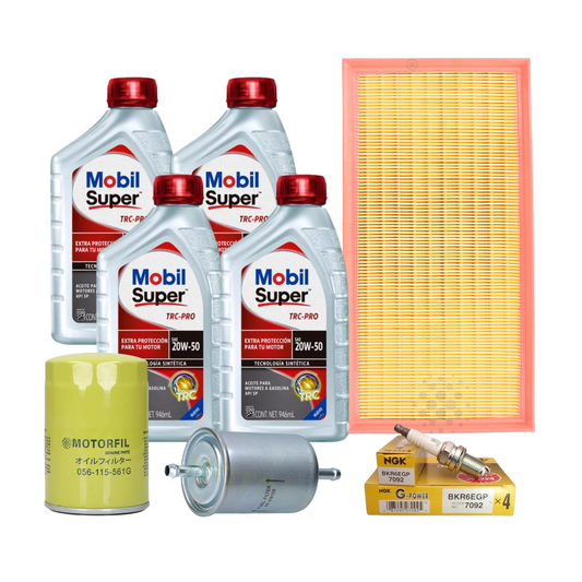 Kit De Afinación Jetta A4 Mk4  2000 Al 2010 2.0 Mobil 20w50 B/platin