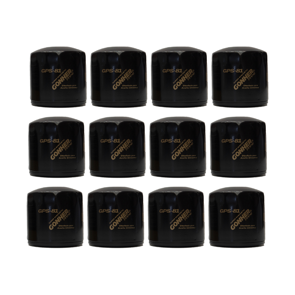 Filtros De Aceite Gps-81 Gonher 12pz Mayoreo