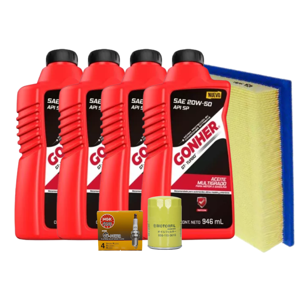 Kit De Afinación Golf 1986 Al 1995 2.0 Gonher 20w50 B/platin