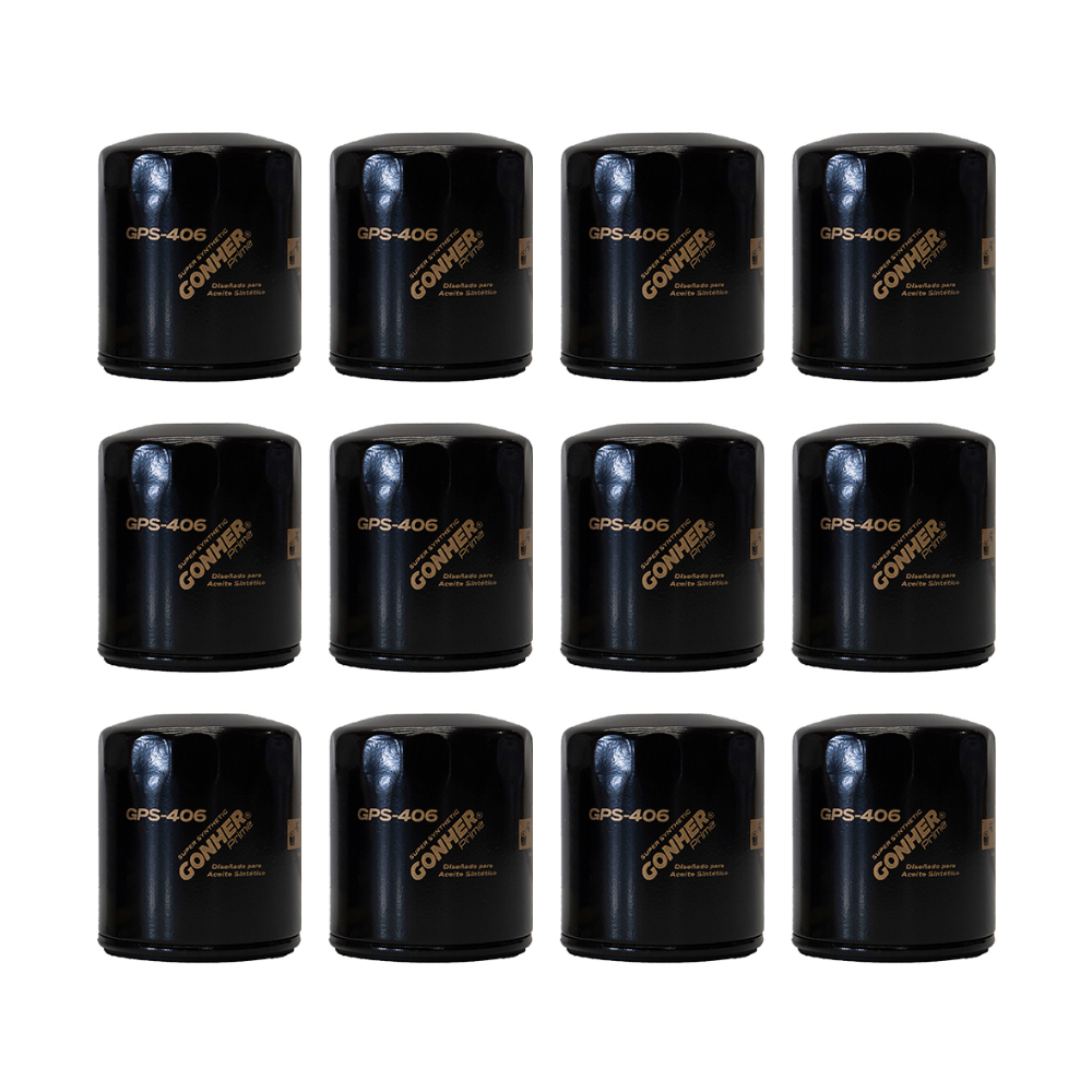 Filtros De Aceite Gps-406 Gonher 12pz Mayoreo