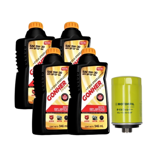 Kit Cambio De Aceite Tiguan 2009 Al 2017 Aceite Gonher 5w30
