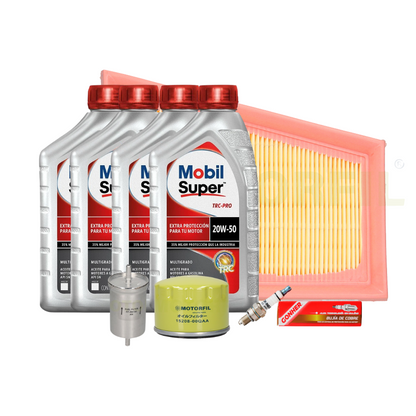 Kit De Afinación Platina 2002 Al 2010 1.6 L Mobil 20w50 B/GHONER