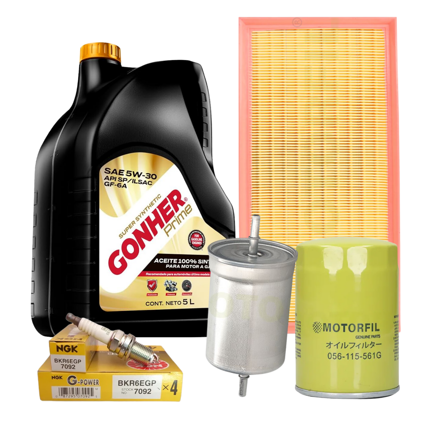 Kit Afinación Jetta Golf Clásico A4 Mk4 2.0 5w30 Hella