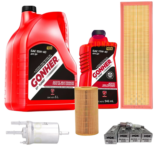 Kit De Afinación Bora 2006 Al 2010 2.5 Gonher 15w40 6 Lt