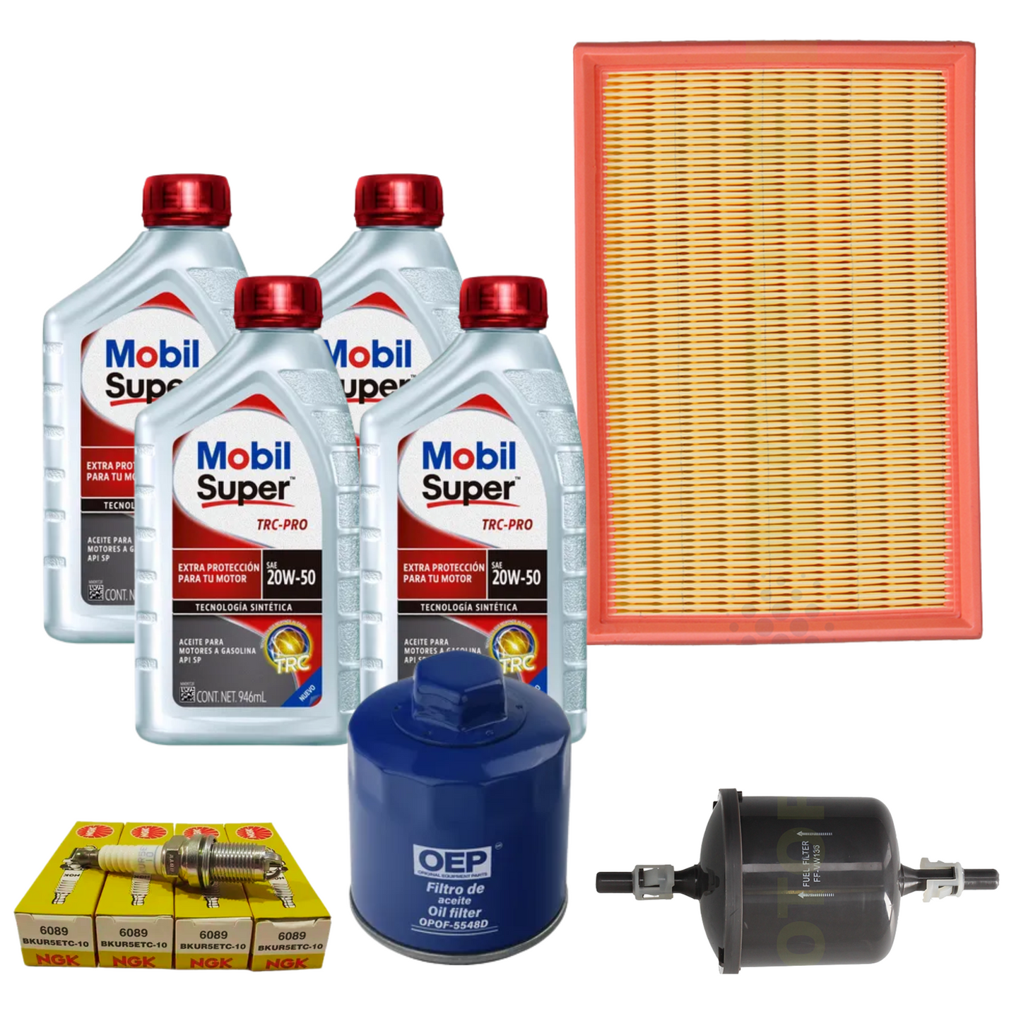 Kit De Afinación Lupo 2005 Al 2010 1.6 Aceite 20w50 Mobil