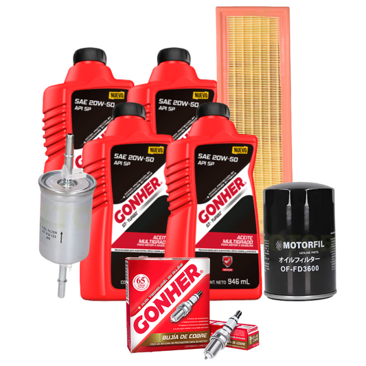 Kit Afinacion Ford Fiesta 2003-2010 1.6 20w50 Bujía Gonher