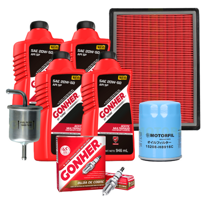 Kit De Afinación Tsuru Iii 1995-2008 1.6l Bujía Gonher 20w50