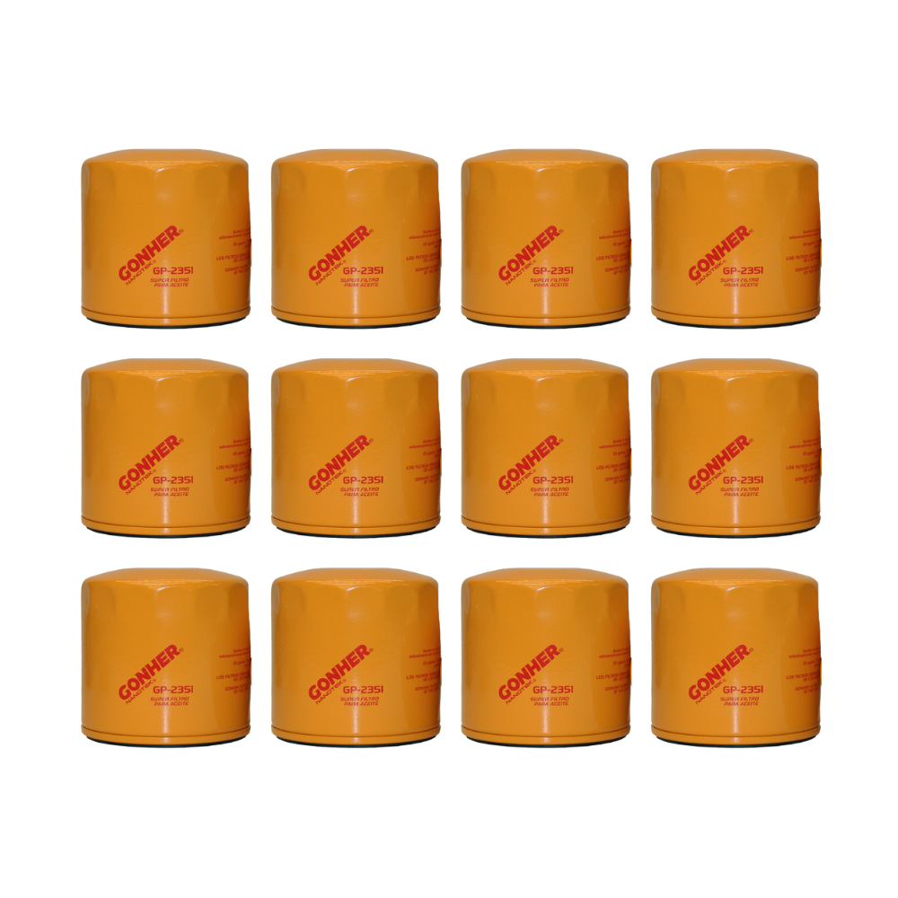 Filtros De Aceite Gp-2351 Gonher 12pz Mayoreo