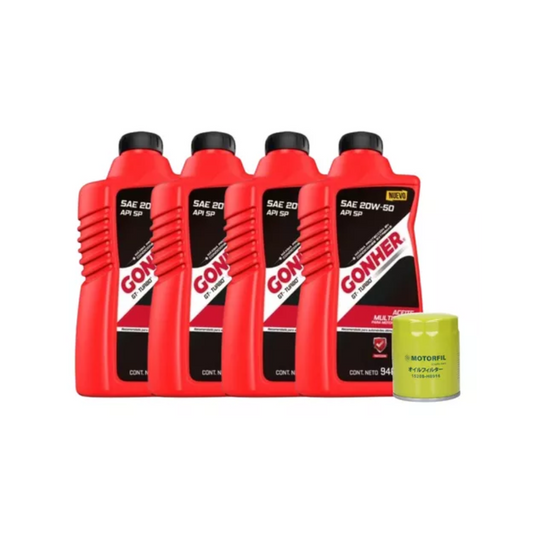 Kit Cambio De Aceite Para Tsuru Con Aceite 20w50 Gonher