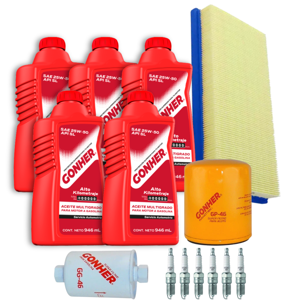 Kit Afinación Gmc Safari 1996-2002 4.3L V6 Vortec 25w50