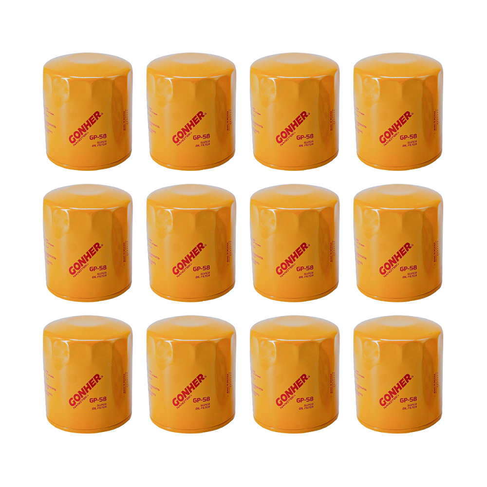 Filtros De Aceite Gp-58 Gonher 12pz Mayoreo