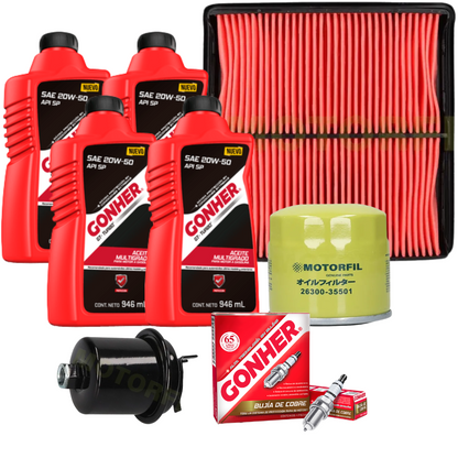 Kit De Afinacion Honda Civic Bujías Gonher 96-00 1.6l