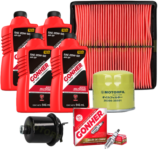 Kit De Afinacion Honda Civic Bujías Gonher 96-00 1.6l