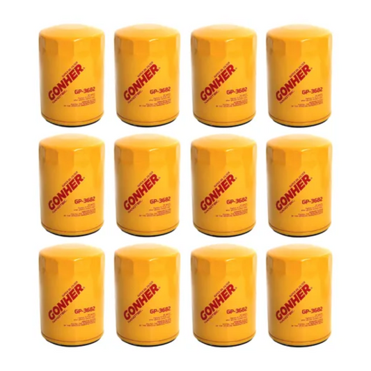 Filtros De Aceite Gp-3682 Gonher 12pz Mayoreo