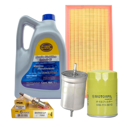 Kit Afinación Jetta Golf Clásico A4 Mk4 2.0 5w30 Hella