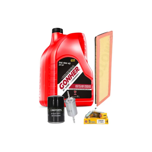 Kit Afinacion Ford Fiesta 2003-2010 1.6 Gonher 15w40 B/plati