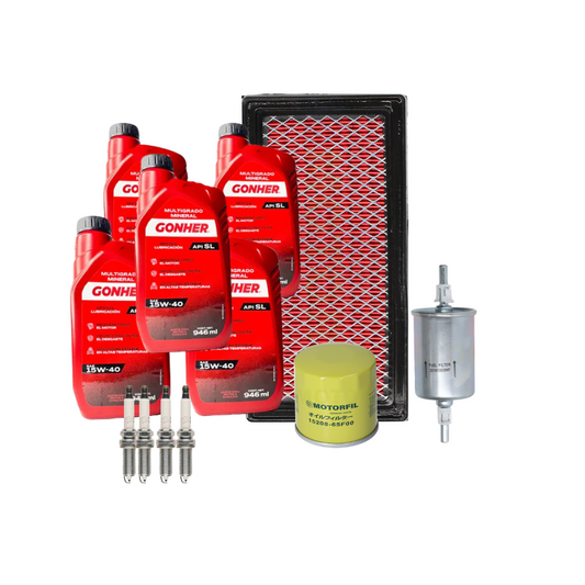 Kit De Afinacion Nissan Versa 2012-2019 1.6l Gonher 15w40