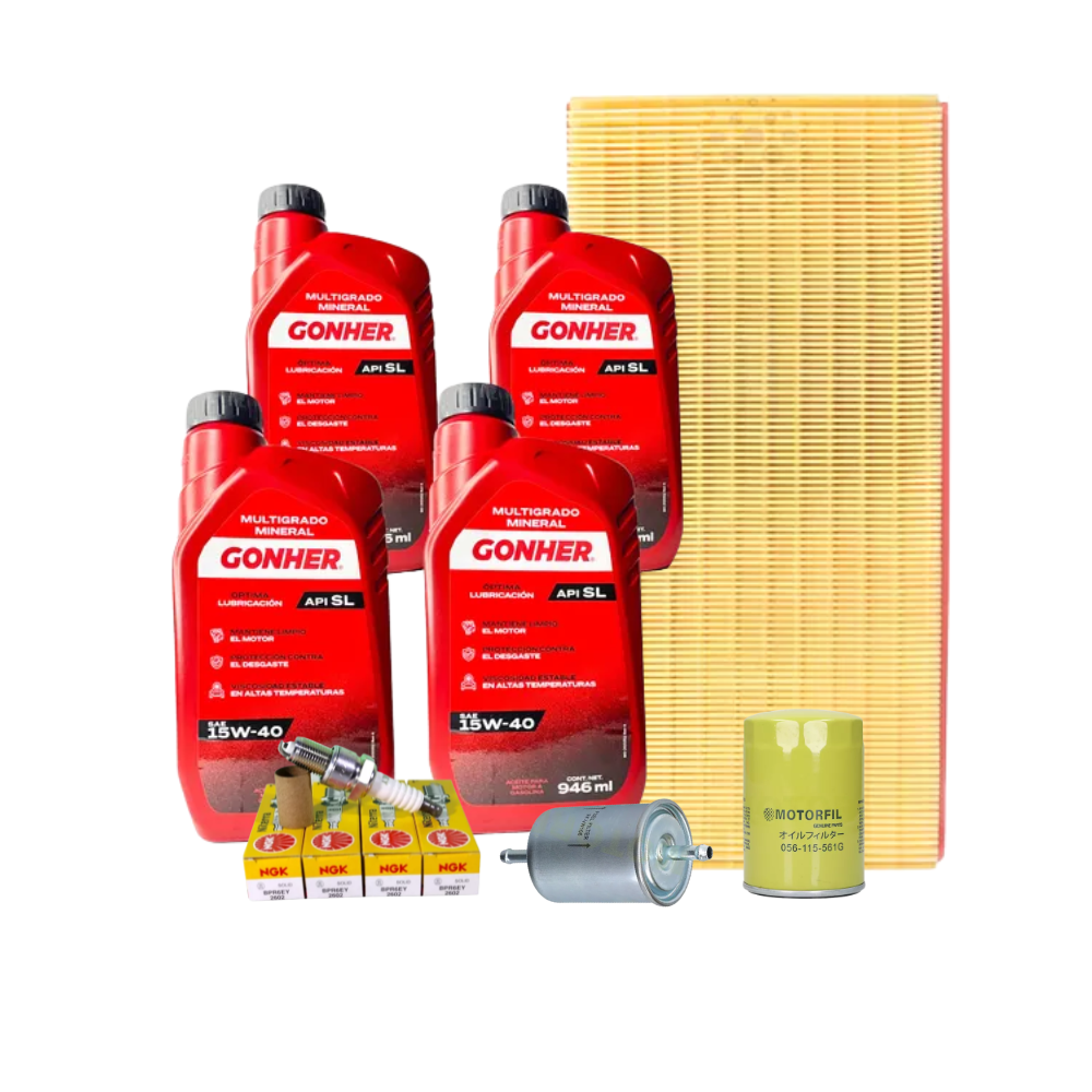 Kit De Afinación Jetta A4 Mk4 2000 Al 2010 2.0 Ghoner 15w40