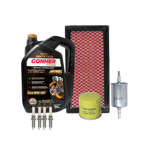Kit De Afinacion Nissan Versa 2012-2019 1.6l Gonher 5w30