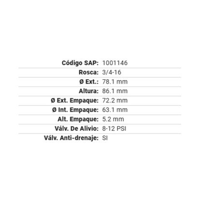 Filtros De Aceite Gp-58 Gonher 12pz Mayoreo